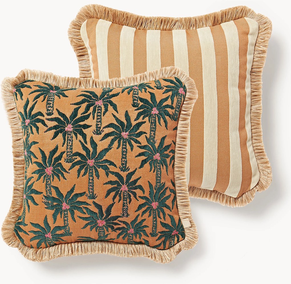 Handgemaakt dubbelzijdig outdoor kussen Laura