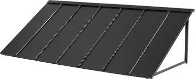 VEVOR Raamzonwering 203x91x61 cm, Deurluifel, Stevige buitenzonwering met driehoekig stalen frame, Bescherming tegen regen, sneeuw en zonlicht voor deuren, ramen, veranda's en balkons