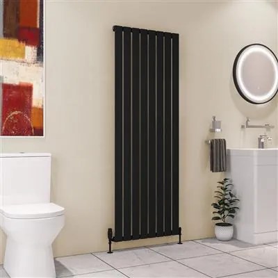 Eastbrook Deddington radiator 65x180cm 1649W zwart mat