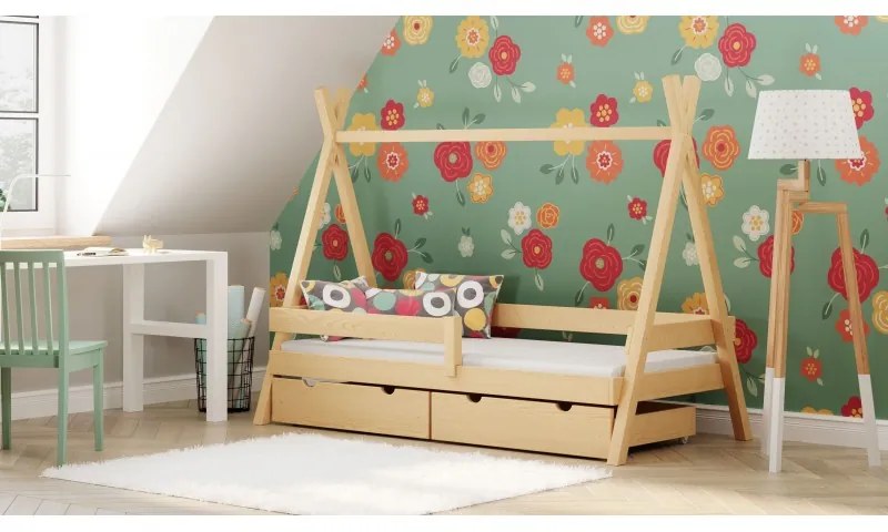 Kinderen Blauw Montessori Tipi Bed - Anadi voor Kinderen Kinderen Peuter Junior 5059914004616 Children's Beds Home, 180x80, Nee, Matras van schuim/lat