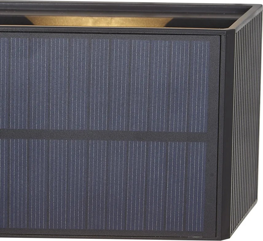 Buiten wandlamp zwart incl. LED 2-lichts IP65 solar - Christof