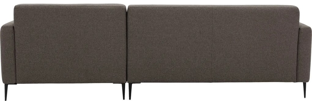 Goossens Key West bruin, stof, 2,5-zits, modern design
