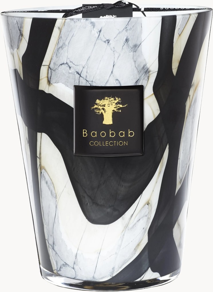 Geurkaars Stones (leer, roos, pruim)