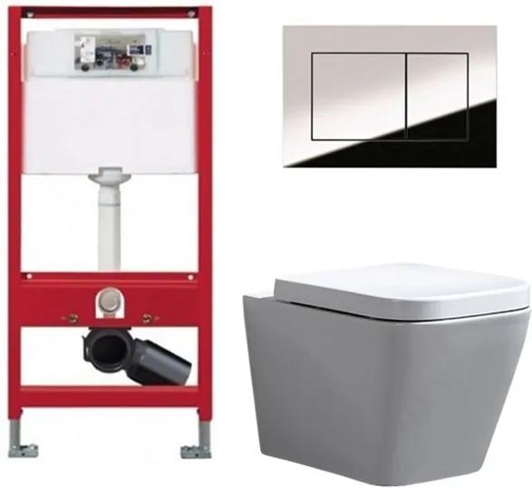 Tece Toiletset - Inbouw WC Hangtoilet wandcloset - Alexandria Tece Now Glans Chroom
