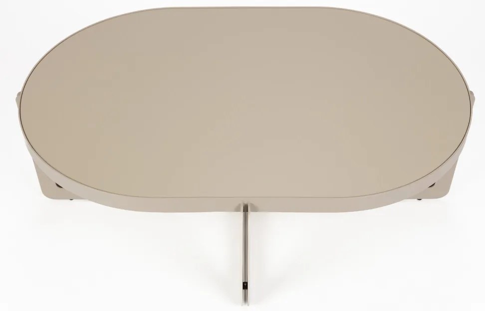 Zuiver Centre Oval Beige Ovale Design Salontafel Beige - 102 X 68cm.