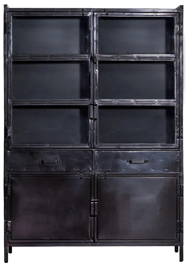 Eleonora Industrieel Industriële Buffetkast - 125x42x180cm.