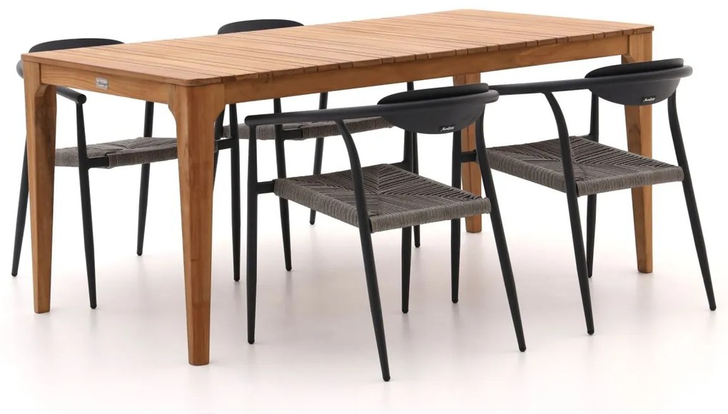 + 10% kassakorting | Diningset Manifesto  | 4 personen teakhout | Tuinset stapelbaar | 5-delig | Kees Smit Tuinmeubelen