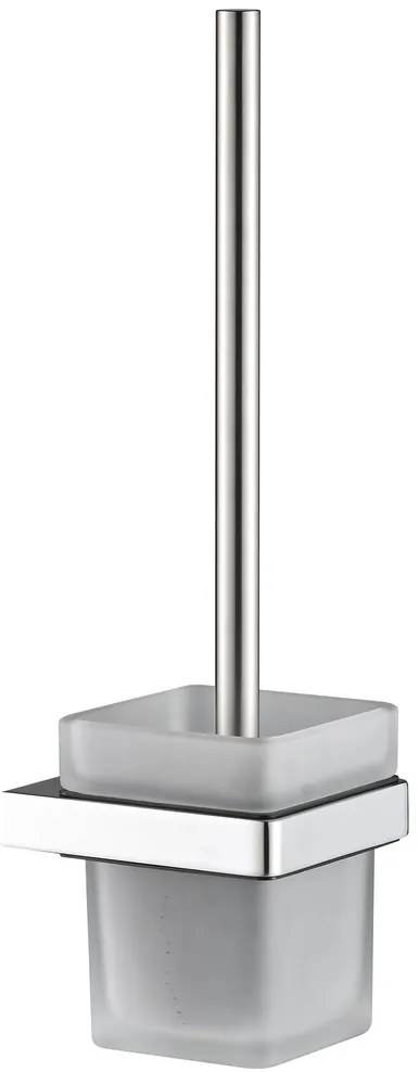Plieger Altea toiletborstel inzet glas geborsteld chroom