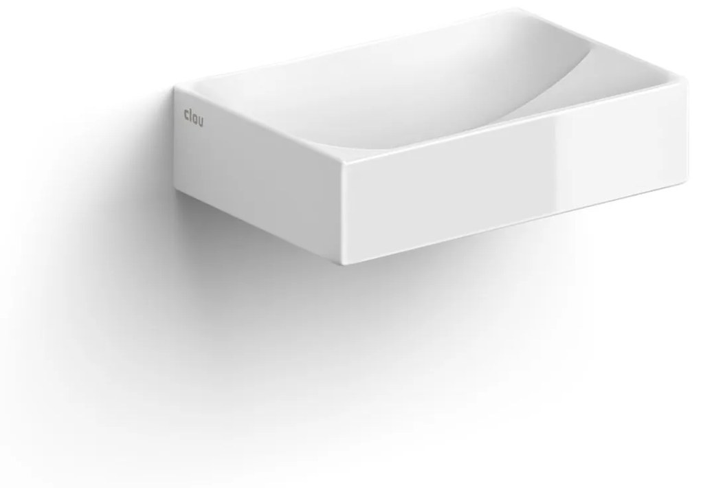 Clou Vale keramische fontein 28cm zonder kraangat wit glans