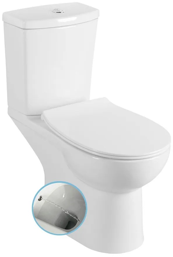 Sapho Kario staande douche wc zonder zitting wit