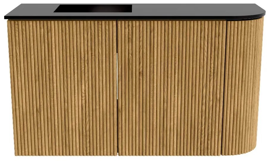 Mondiaz Joya 70cm toiletmeubel ronding rechts oak met wastafel faye links 1 kraangat urban