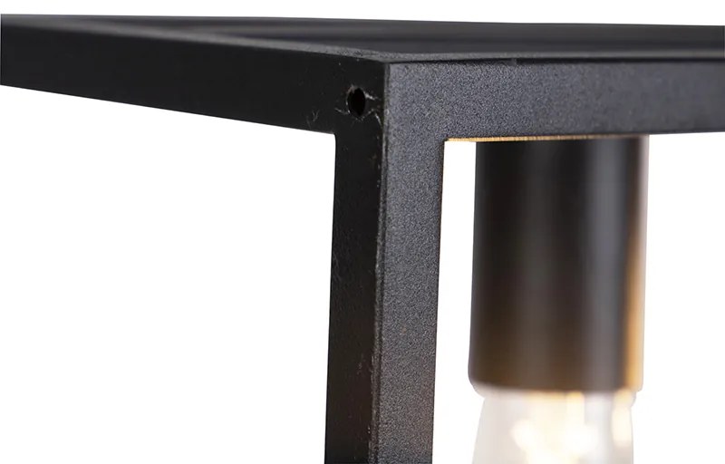 Industriële hanglamp zwart 4-lichts - Cage 4