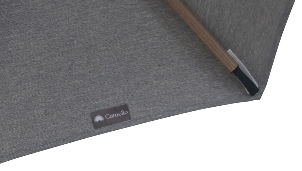 Zweefparasol 3.5m S2 Excellent (excl. voet) Grijs-antraciet Camello Luna