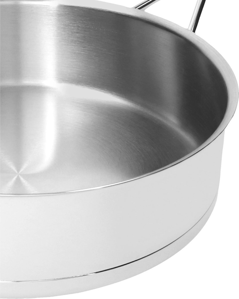 Demeyere Silver 7 Sauteerpan met dubbelwandig deksel 28 cm / 4,75 l - Silver 7 - Demeyere