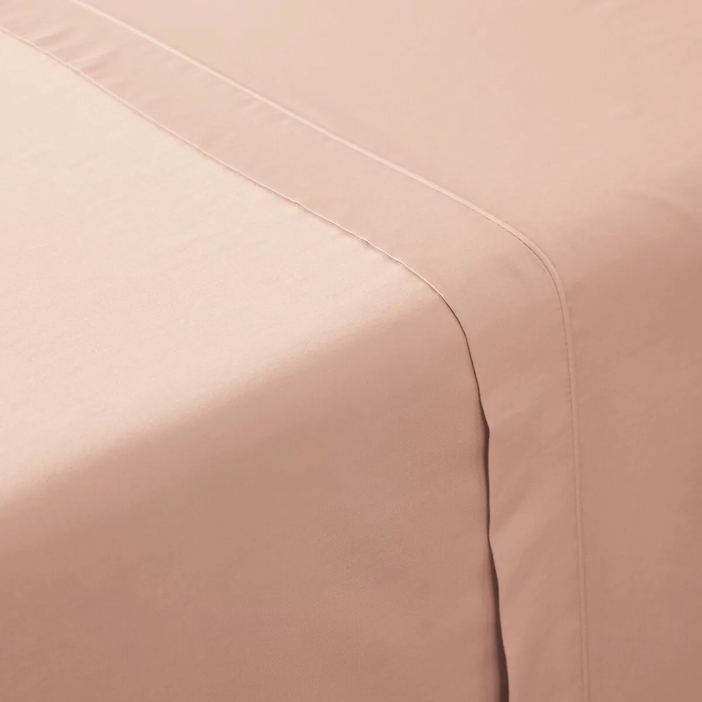 Effen katoenen satijnen laken, 153 draden, Opale