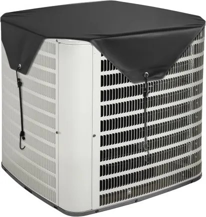 VEVOR Buitenaircohoes, 810x810 mm, Aircohoes, Universele pasvorm, Regenbestendig, Beschermhoes voor buiten, All Seasons, Zwart