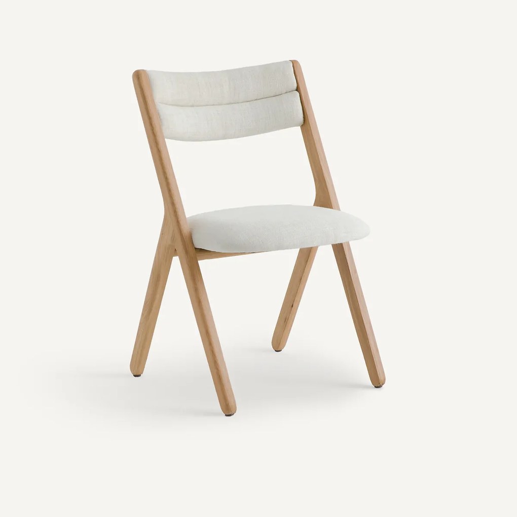 Eikenhouten stoel, Camminata, ontwerp Emmanuel Gallina