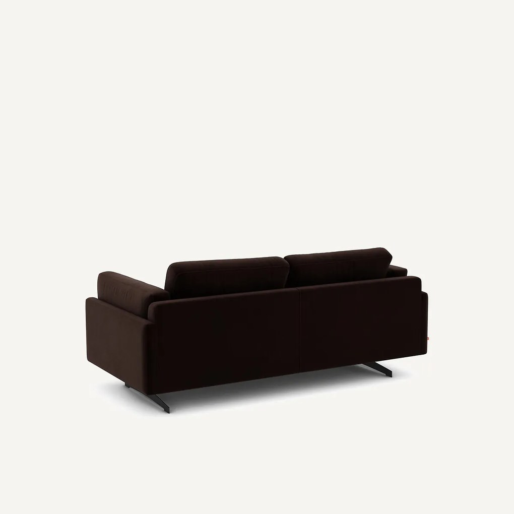 Bank in fluweel, 2-zit, César