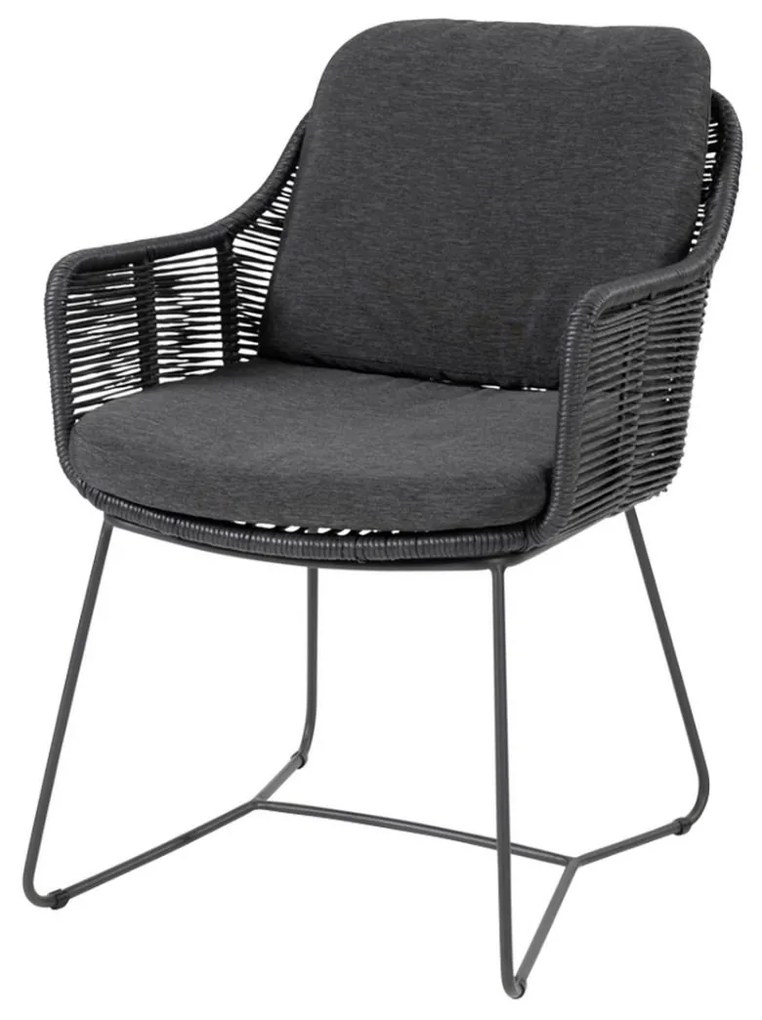Belmond antraciet/Privada 240x107 - Ovale tuinset - 7-delig