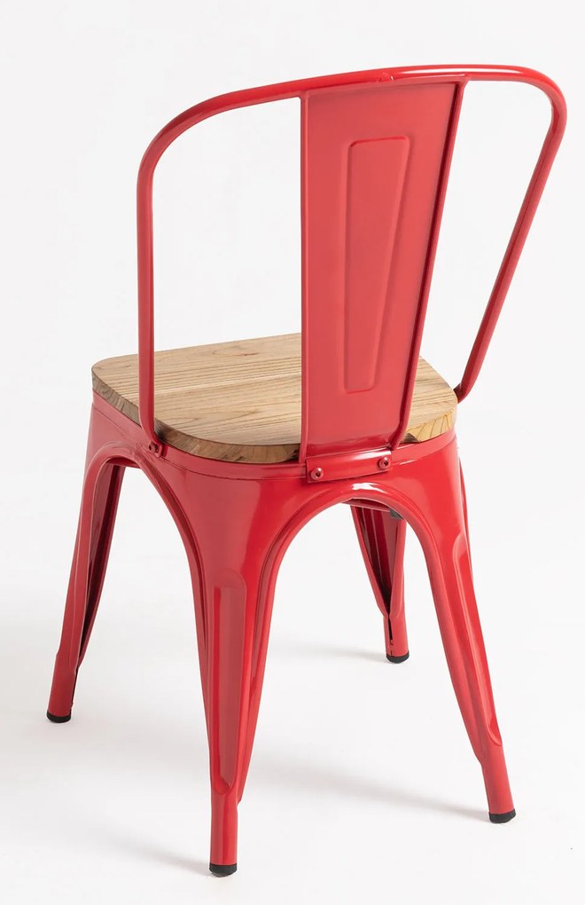 Pakket 4 Stoelen Torix Natuurlijk Hout