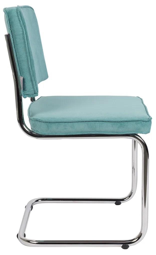 Zuiver Ridge Rib Eetkamerstoel Rib Retro Blauw