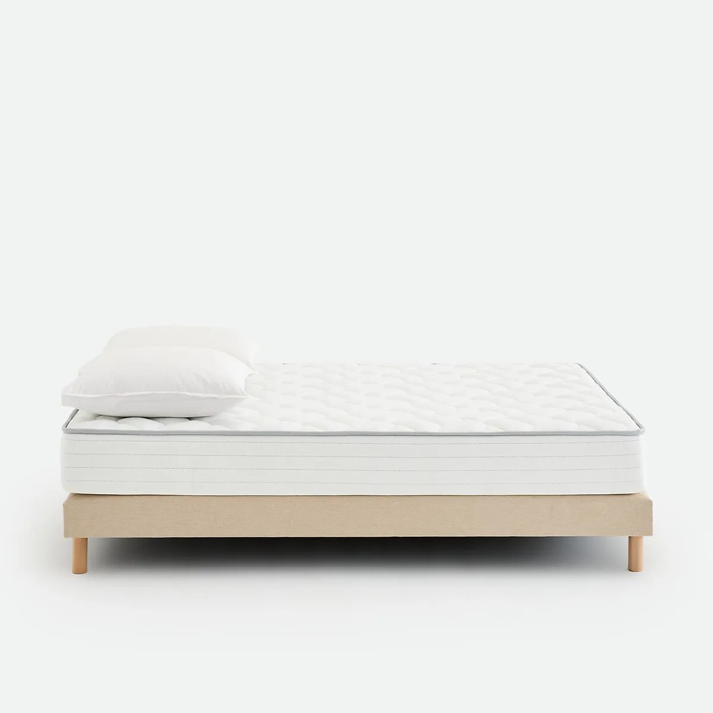 Matras met 406 biconische veren, stevige ondersteuning, evenwichtig ligcomfort