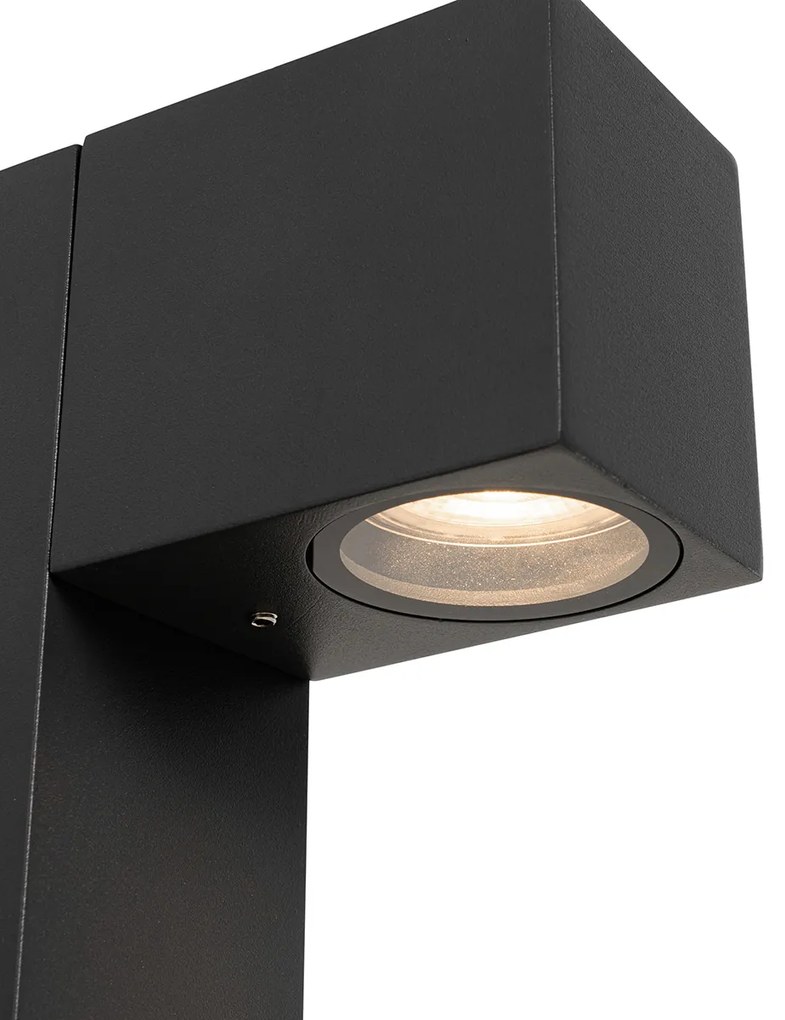 Industriële staande buitenlamp antraciet 80 cm IP44 - Baleno Industriele / Industrie / Industrial, Modern GU10 IP44 Buitenverlichting