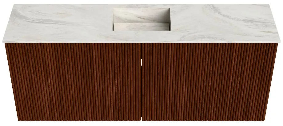 Mondiaz Joya DLux 100cm toiletmeubel ruby met wastafel faye midden zonder kraangat ostra