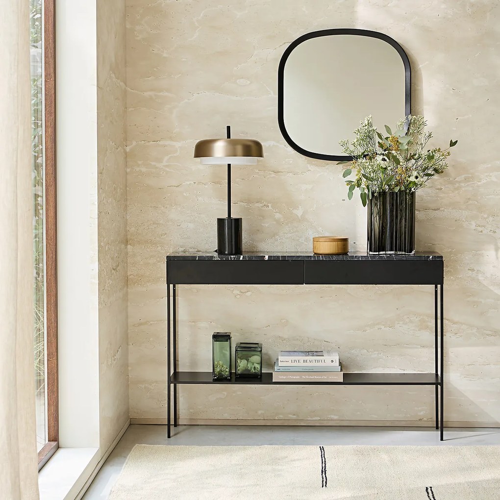 Wandtafel met tafelblad in marmer Fébée