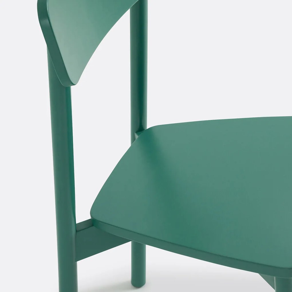 Set van 2 stoelen in gekleurd massief beukenhout, Jodi