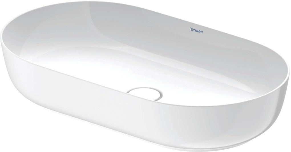 Duravit Luv ovale waskom incl. plug 70x40cm wit