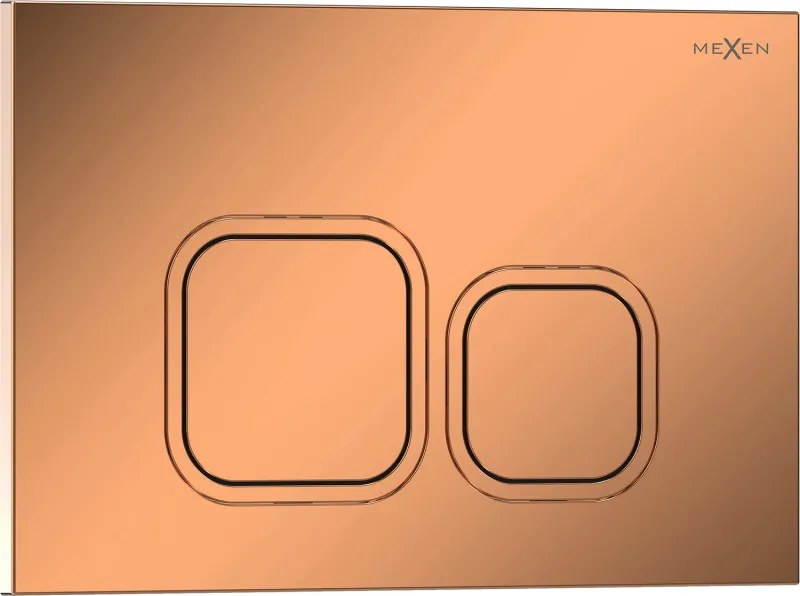 Mexen Tex 03 spoelknop, glanzend roze goud - 6103-09