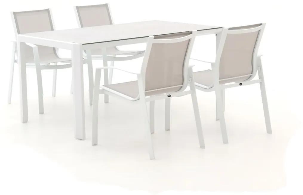 R&S Design Altea/Mirato 160cm dining tuinset 5-delig stapelbaar