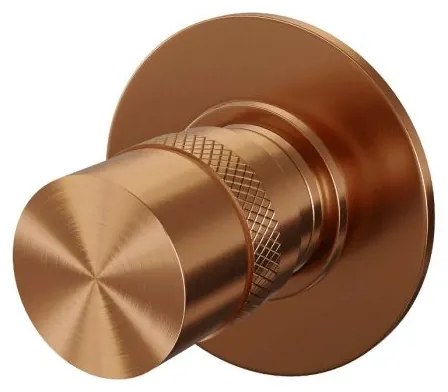 Brauer Copper Edition complete inbouw regendouche met staafhanddouche, rechte wandarm en hoofddouche 30cm set 2 koper geborsteld PVD