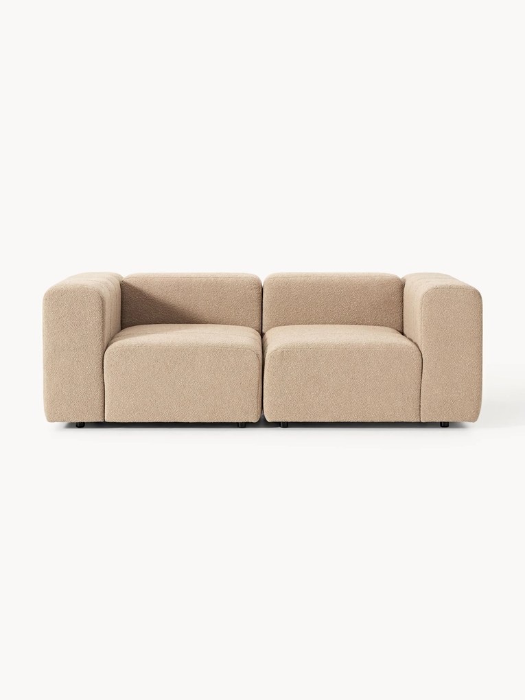 Modulaire bank Lena (2-zits) van bouclé