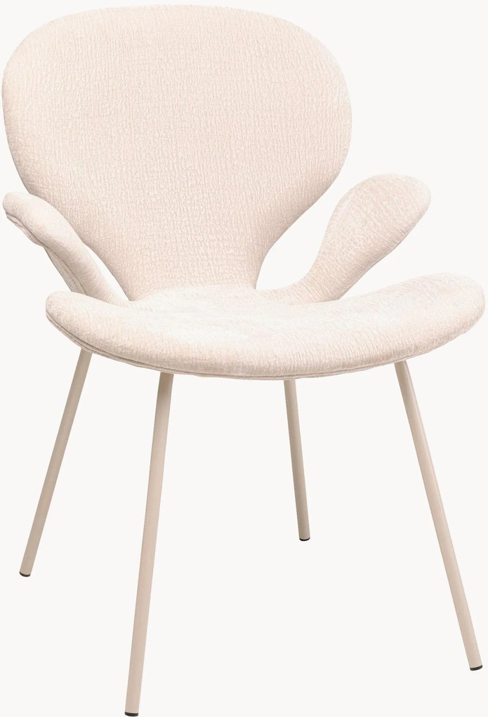 Gestoffeerde eetstoelen Blossom met armleuningen, 2-delig