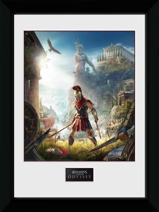 Framed collector print ingelijsd 30 x 40cm Assassins Creed Odyssey Key Art