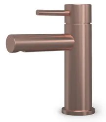 Hotbath BUDDY Wastafelmengkraan - laag model Geborsteld koper PVD B103BCP