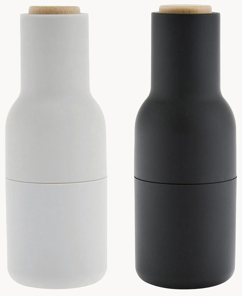 Zout & pepermolen Bottle Grinder met beukenhouten deksel, 2-delig