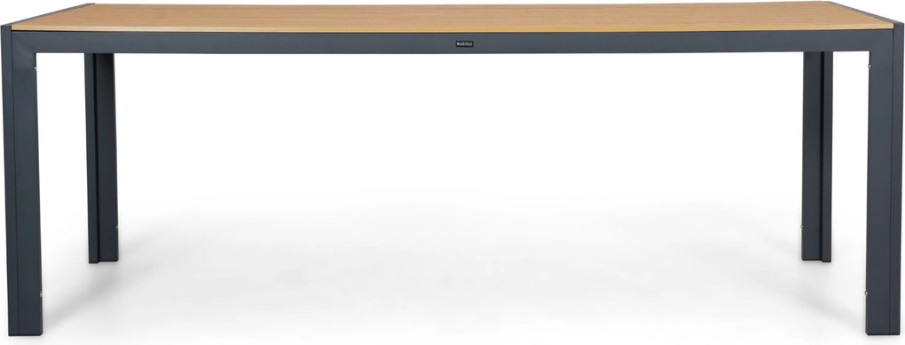 Tuinset 6 personen 205 cm Kunststof Grijs Domani Furniture Alba/Creta