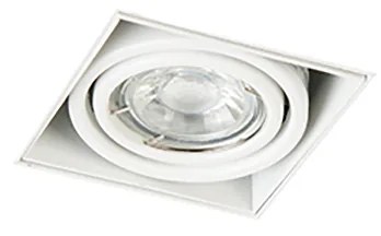 Set van 6 inbouwspot wit GU10 kantelbaar trimless - Oneon