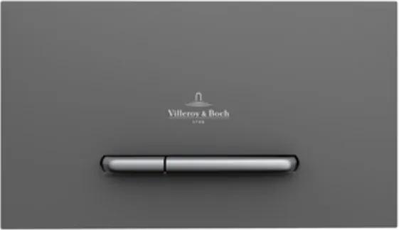 Villeroy & Boch Viconnect bedieningsplaat E300 DF frontbediend 25.3x14.5cm kunststof antrciet/matchroom 922169D8