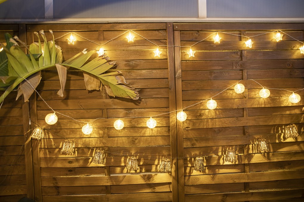 Kerst buiten lichtsnoer 3,3m incl. LED 10-lichts - Pallina Draadlamp IP44 Buitenverlichting