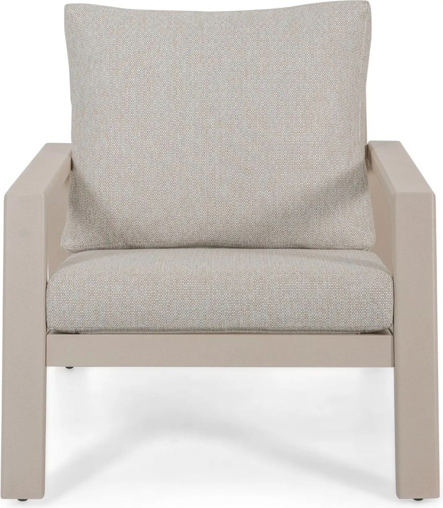 Stoel en Bank Loungeset 5 personen Aluminium Zand/Beige Lifestyle Garden Furniture Melone