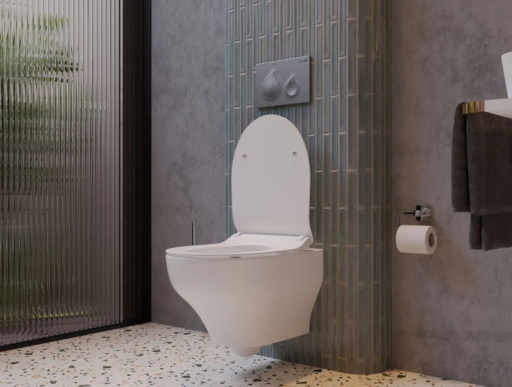 Sanigoods Serra hangtoilet met tornado flush glanzend wit