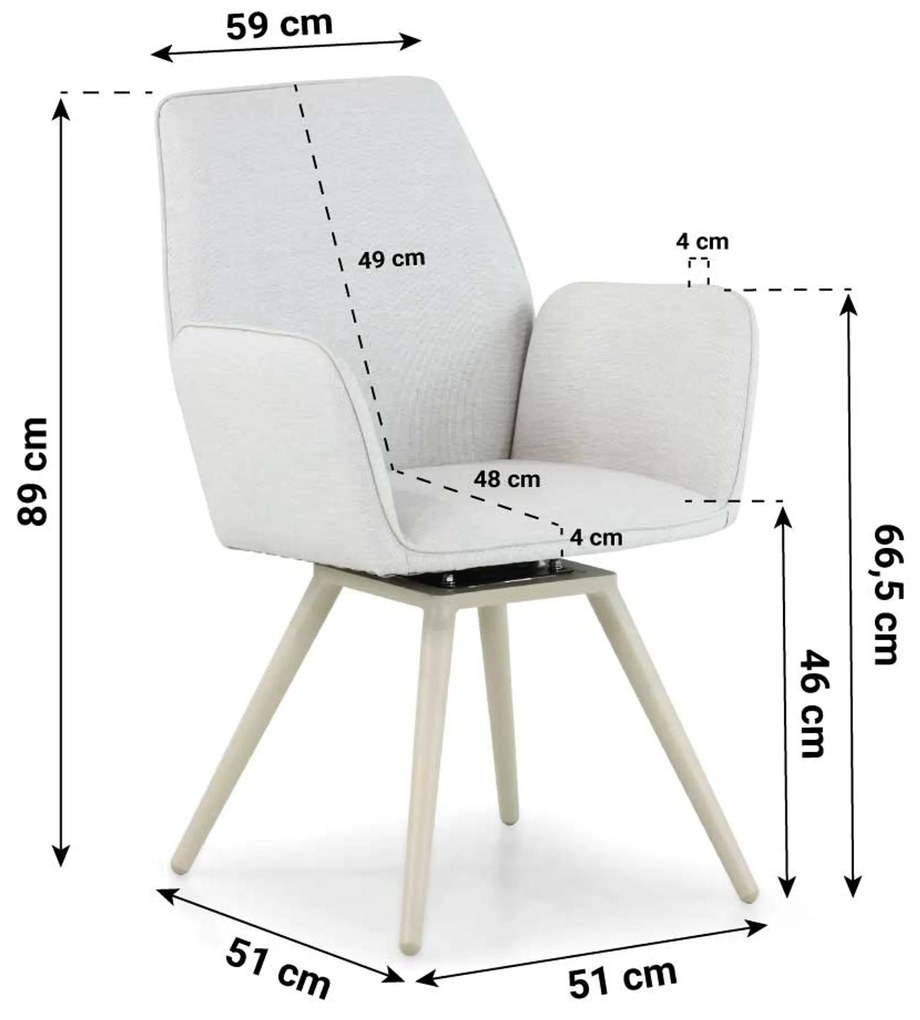 Tuinstoel textiel Grijs-antraciet Lifestyle Garden Furniture Andorra