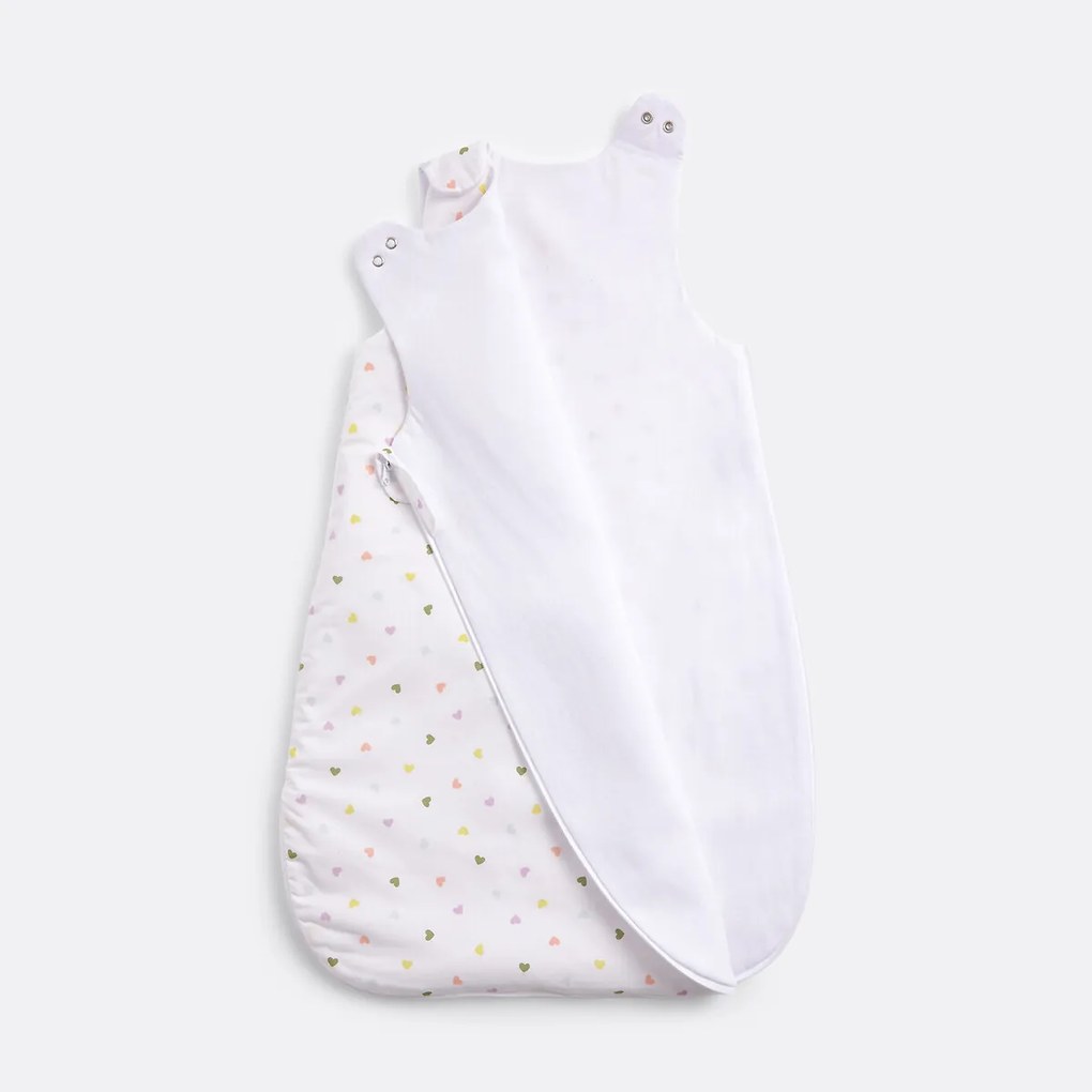 Slaapzak van biologisch katoen met hartjesprint, SCACCO