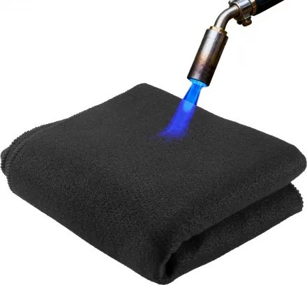 VEVOR branddeken, 1016x1016 mm, vlamvertragende lasdeken van koolstofvilt, hittebestendig tot 982 °C, 3,5 mm dik, brandwerende isolatiemat, brandwerende deken, blusdeken