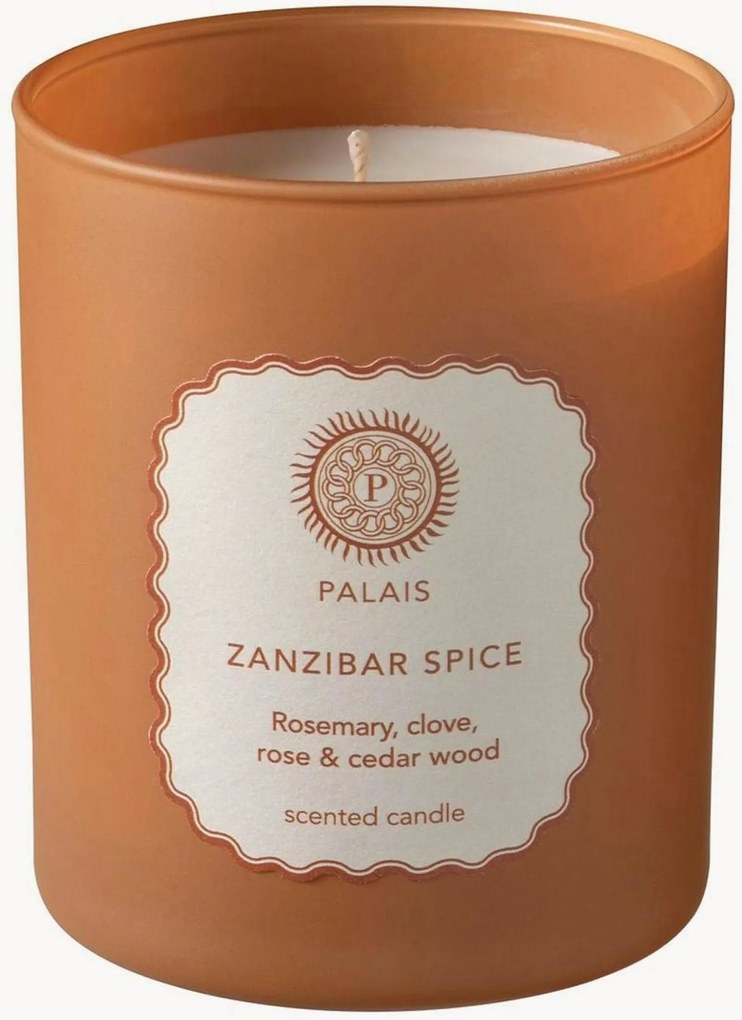 Geurkaars Zanzibar Spice (Rozemarijn, artemisia, kruidnagel) in glas