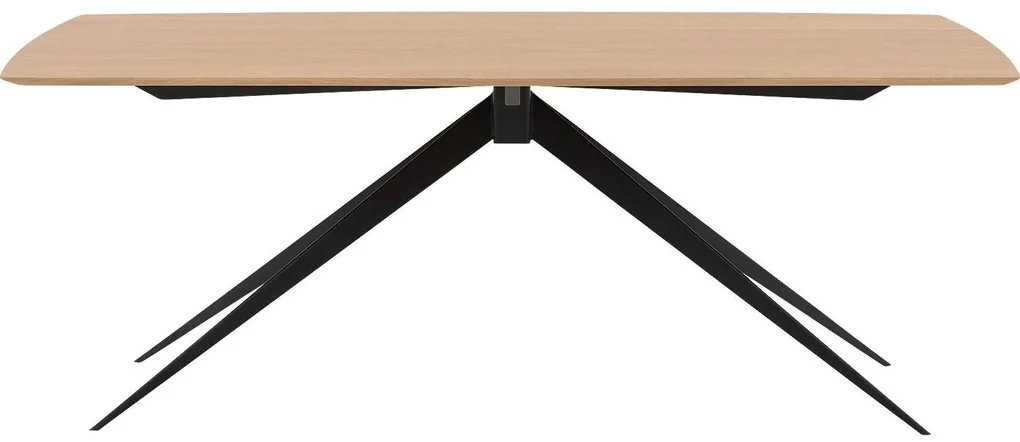 Goossens Excellent Eettafel Floyd, Semi rechthoekig 200 x 100 cm